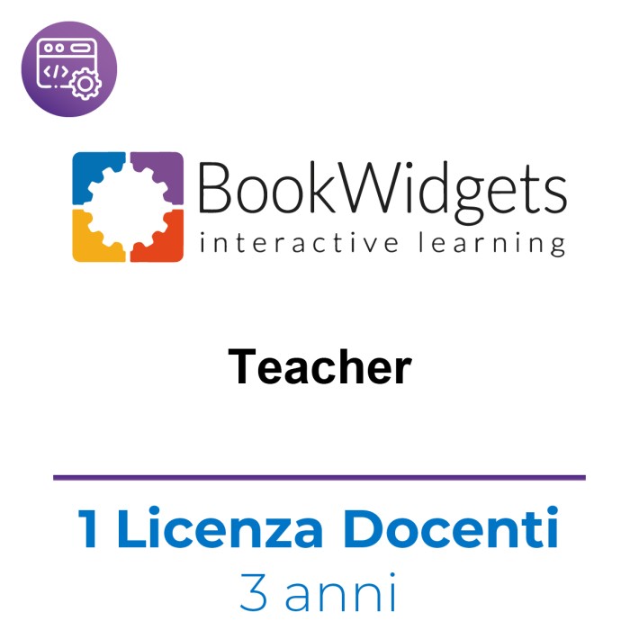 BookWidgets Teacher - Licenza Singolo Docente ( Fascia 1-9 Docenti) - Abbonamento 3 Anni -...