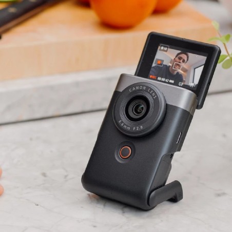 Canon fotocamera compatta 20 MP PowerShot V10 BK VLOGGING KIT
