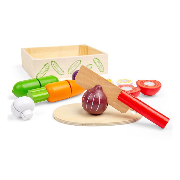 Cassetta Gioco "Taglia la Verdura" in Legno