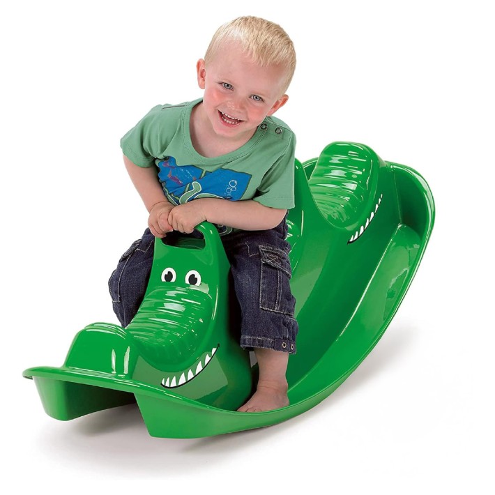 Dondolo Coccodrillo in Plastica - Modello con 3...