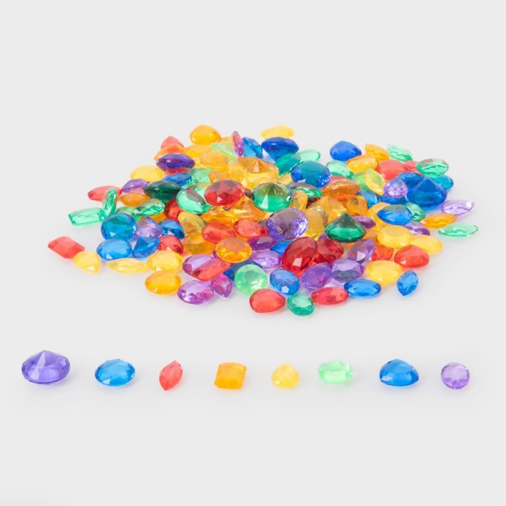 Gemme Colorate Traslucide - Confezione da 144 Pezzi