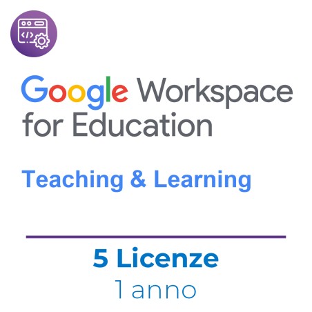 Kit Google Education 5 Licenze Teaching & Learning - Nuova Attivazione - Comprensivo di...