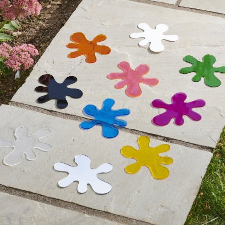 Macchie Colorate Splats in Materiale Acrilico - Confezione da 10 Pezzi