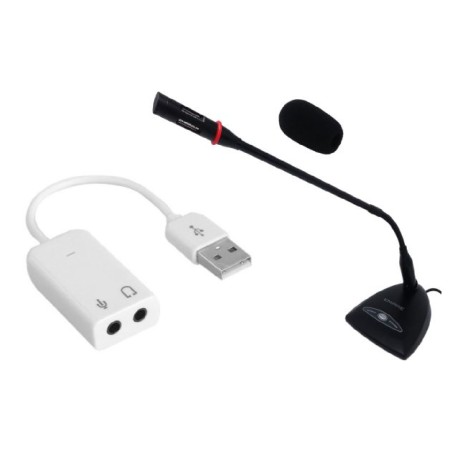Microfono da scrivania con filo - Desk 135 - Inclusa Scheda Audio Usb