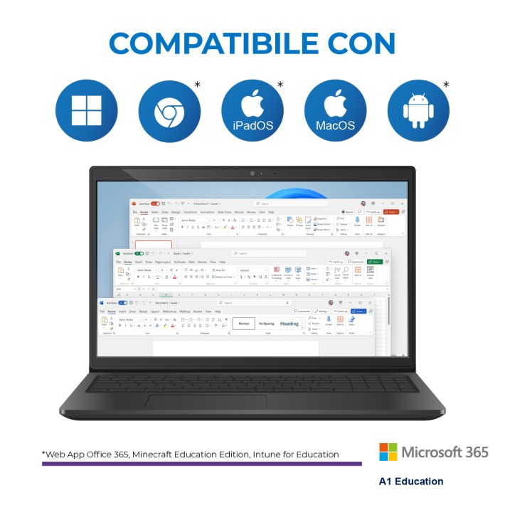Microsoft 365 A1 For Device Faculty - 6 Anni -...