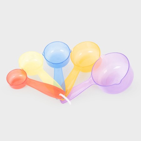 Misurini Colorati Traslucidi - in Materiale Acrilico - Set da 5 Pezzi