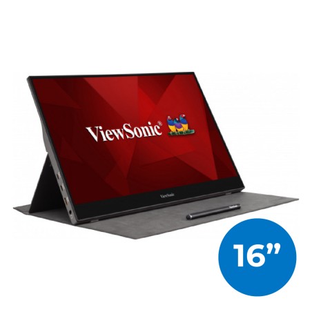 Monitor Portatile 16" Full HD Touch Pivot Multimediale - 10 Punti Tattili