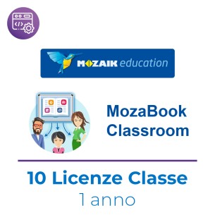 Mozaik MozaBook CLASSROOM – Kit 10 Licenze Dispositivo Condiviso –Abbonamento 1 Anno –...