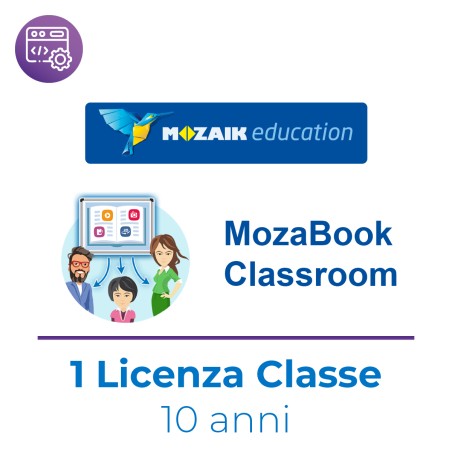 Mozaik MozaBook CLASSROOM – Licenza per Dispositivo Windows Condiviso - Abbonamento 10 Anni...