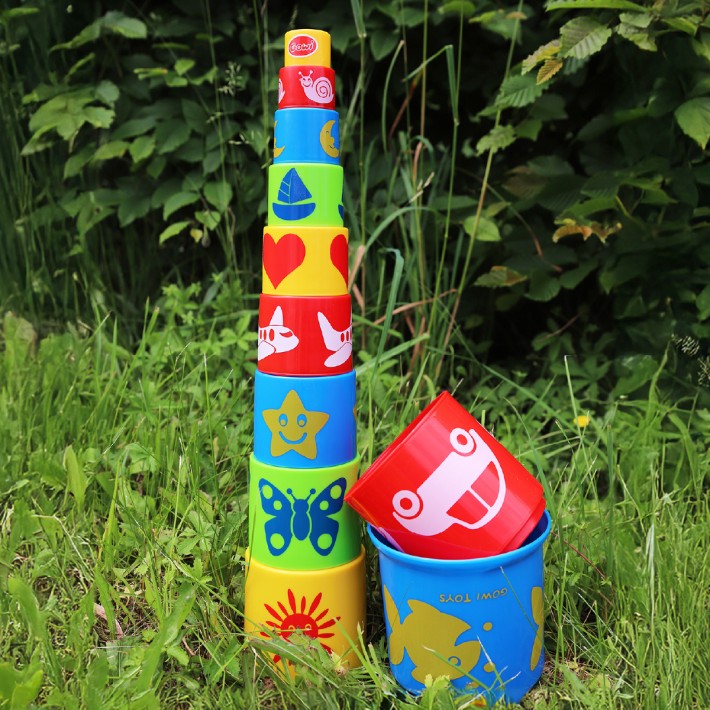 Piramide Impilabile con Disegni - Dimensioni...