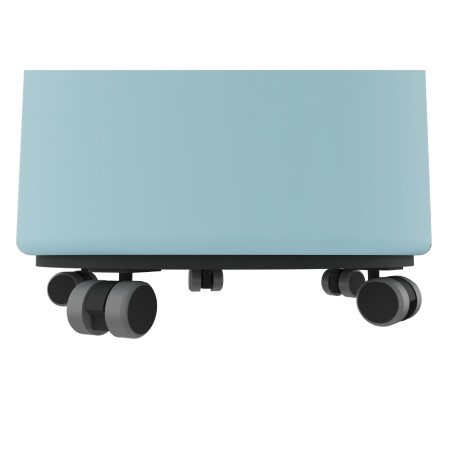 Pouf Giro con Ruote - Diametro 40 cm - Altezza Seduta 45 cm - Colore Azzurro