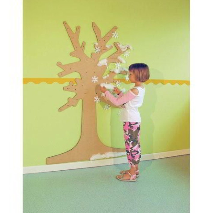 Quercia da Parete delle Stagioni in Legno