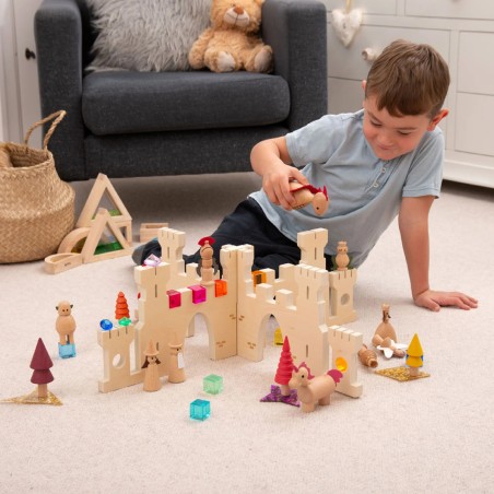 Scenario/Divisorio "La Scoperta del Castello" - In Legno di Betulla