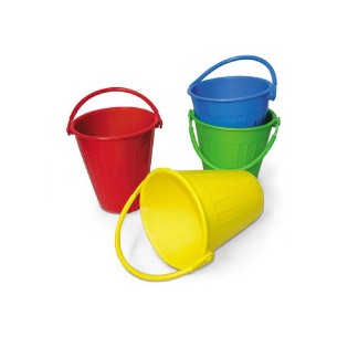 Secchiello di Plastica - Capacità 2 Litri - Colori Assortiti