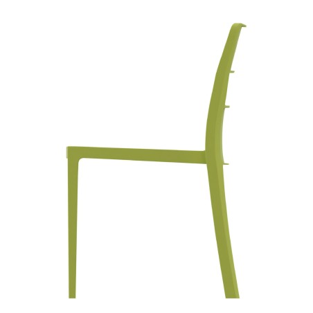 Sedia Sai in Tecnopolimero - Altezza Seduta 46 cm - Colore Scocca Verde