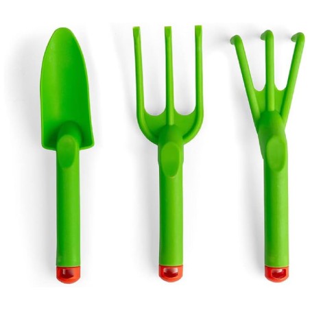 Set 3 Attrezzi per il Giardinaggio in Plastica Antiurto