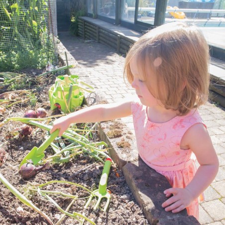 Set 3 Attrezzi per il Giardinaggio in Plastica Antiurto
