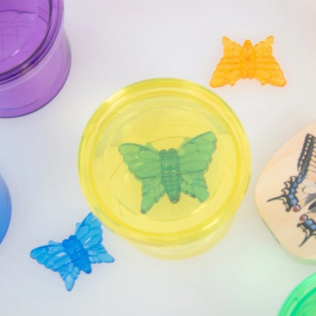 Set da 3 Caraffe Colorate Traslucide con Tacche di Misurazione - in Materiale Acrilico