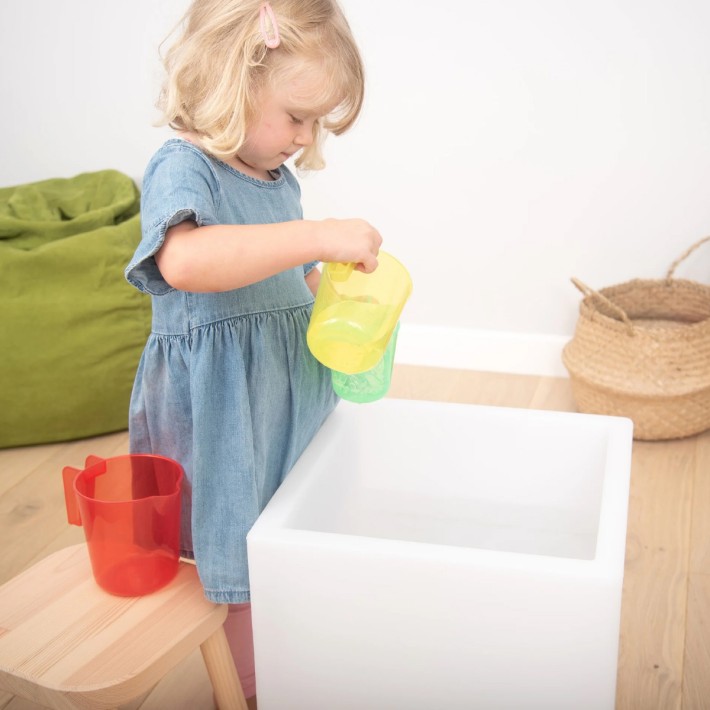 Set da 3 Caraffe Colorate Traslucide con Tacche...