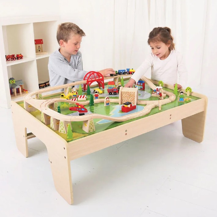 Tavolo da Gioco con Trenino e Binari -...
