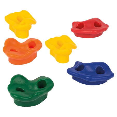 Set da 6 Prese per Arrampicata in Plastica