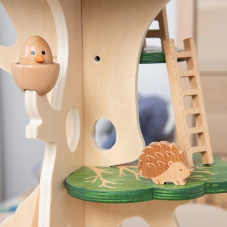 Set Gioco "La Casa sull'Albero nel Bosco" a 3 Livelli - in Legno