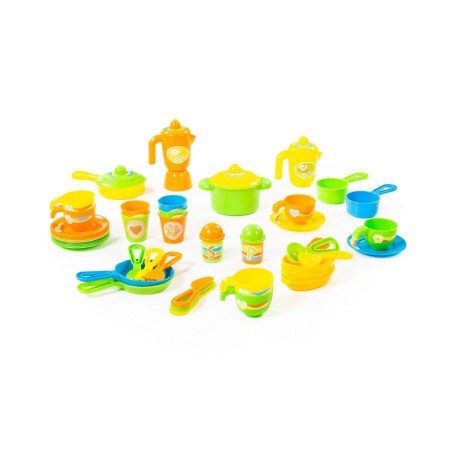 Set Gioco 50 Stoviglie Pranzo/Cena in Plastica