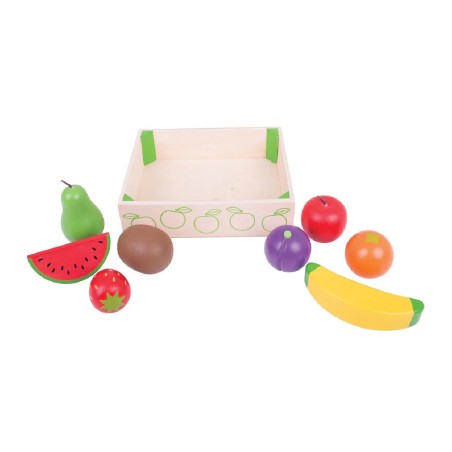 Set Gioco Cassetta del Fruttivendolo in Legno