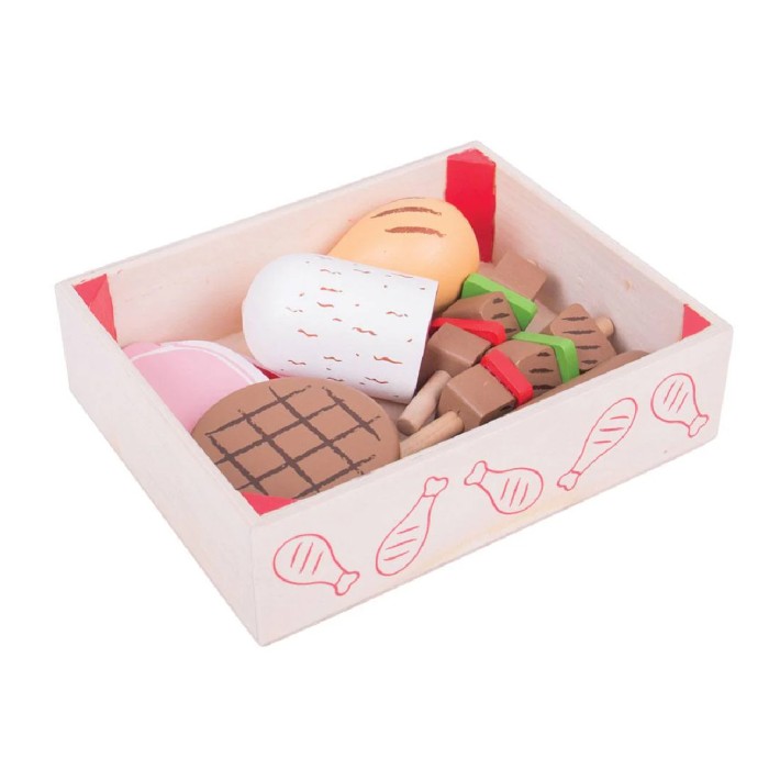 Set Gioco Cassetta del Macellaio in Legno