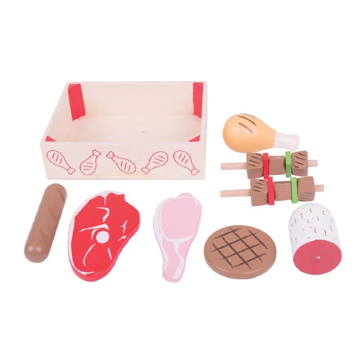 Set Gioco Cassetta del Macellaio in Legno