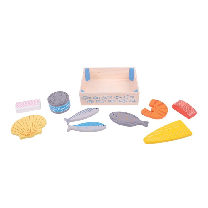 Set Gioco Cassetta del Pescivendolo in Legno