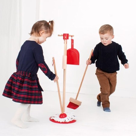 Set Gioco delle Pulizie in Legno 