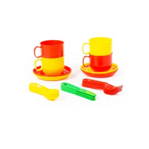 Set Gioco Servizio Caffè/Tè per 4 Persone in Plastica 2