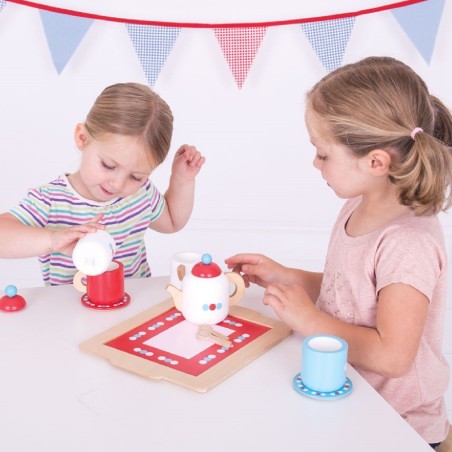 Set Gioco Servizio Caffè/Tè in Legno