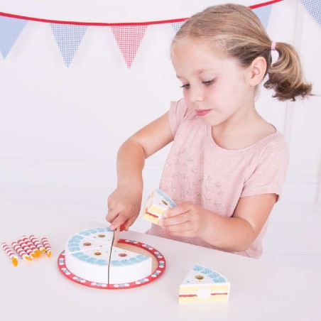 Set Gioco Torta di Compleanno in Legno