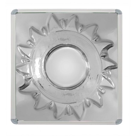 Specchio Multieffetto con Cornice - Soggetto Sole - Dimensioni 60 x 60 cm