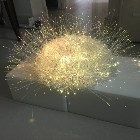 Strumento Sensoriale - Lampada LED  "Riccio" con Fibre Ottiche Sottili