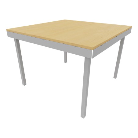 Tavolo Kalidro Coding - Colore Piano Acacia - Colore Gambe Grigio