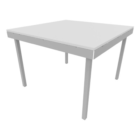 Tavolo Kalidro Coding - Colore Piano Bianco - Colore Gambe Grigio