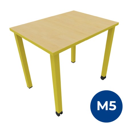 Tavolo Kalidro Studente (H) M5 - Colore Piano Acacia - Colore Gambe Miele