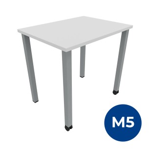 Tavolo Kalidro Studente (H) M5 - Colore Piano Bianco - Colore Gambe Grigio