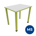 Tavolo Kalidro Studente (H) M5 - Colore Piano Bianco/Wasabi - Colore Gambe Wasabi