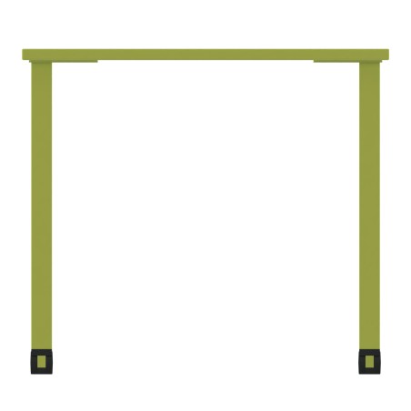 Tavolo Kalidro Studente (H) M5 - Colore Piano Bianco/Wasabi - Colore Gambe Wasabi