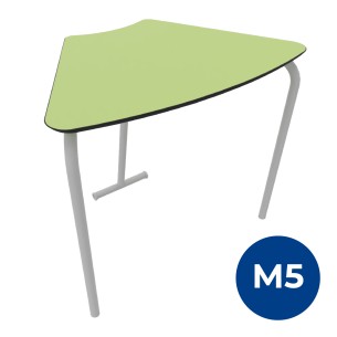 Tavolo Pino RB in MDF+ con Ruote - Altezza Gambe 71 cm (M5) - Colore Piano Verde