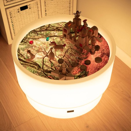 Tavolo Sensoriale + 3 Sfondi a Tema (Spazio, Mare, Foresta) - In Poliestere