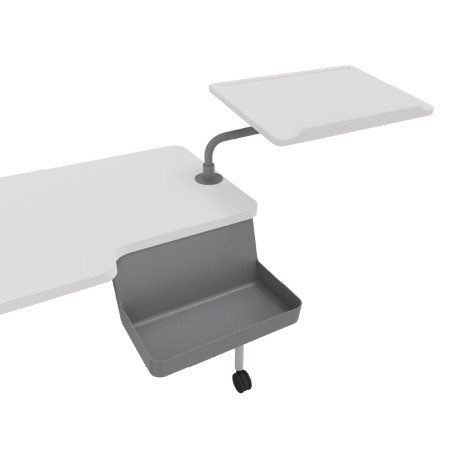 Tavolo Teaching Station con Leggio a DX - Dimensioni 140 x 70 cm - Colore Piano Bianco -...