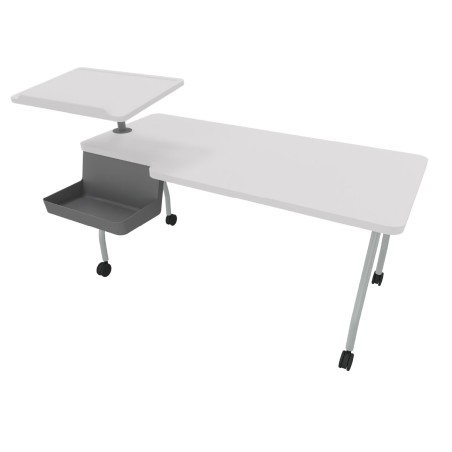 Tavolo Teaching Station con Leggio a SX - Dimensioni 140 x 70 cm - Colore Piano Bianco -...