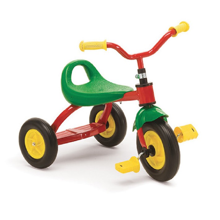 Triciclo START MATERNA con Ruote Silenziose - Dimensioni  65 x 54 x 45 cm - Colore Rosso/Verde