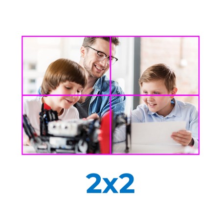 Video Wall 2x2 - Dimensioni 108" - Inclusa Installazione Standard