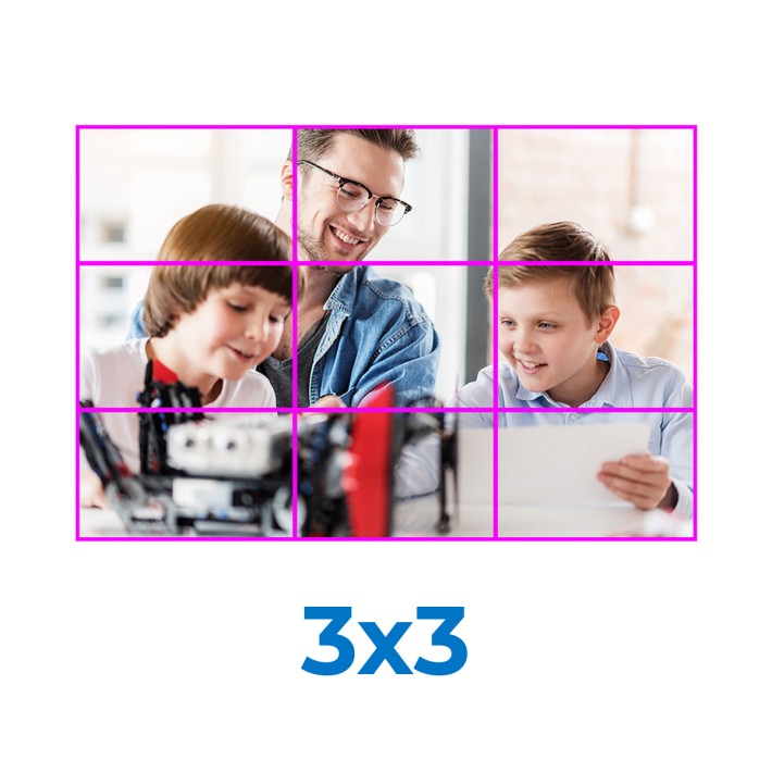 Video Wall 3x3 - Dimensioni 163" - Inclusa...